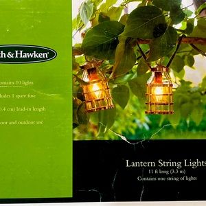 2 Smith & Hawken 10 Lantern Lights in Copper